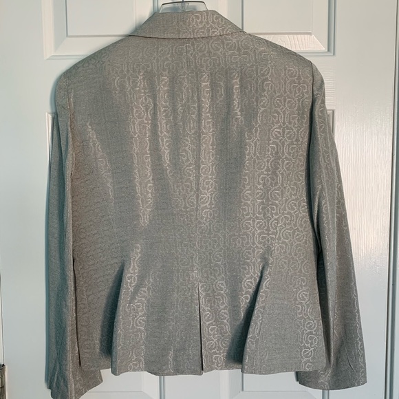 🟢 Toast of the Town Jones New York Suit Set Jacket Skirt New Made USA Taupe 14 - Picture 8 of 17